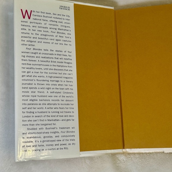 4 Blondes by Candace Bushnell (2000, Hardcover) - Picture 4 of 4